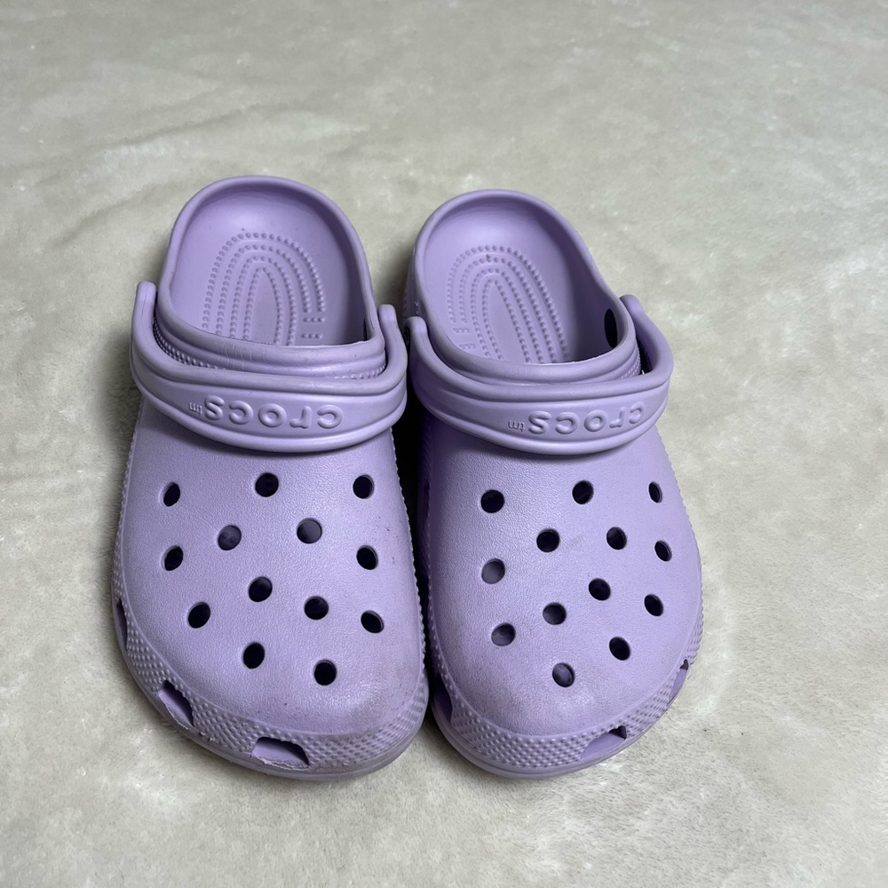 Purple crocs size 5